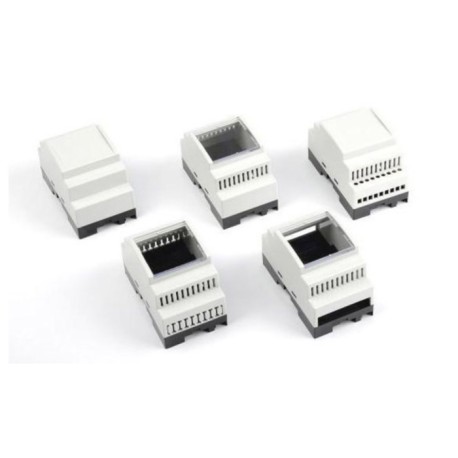 PT203BG-S, Supertronic DIN rail housings, ABS, IP44, various colours and dimensions, PT series