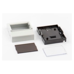 PT504G-S, Supertronic DIN rail housings, ABS, IP44, various colours and dimensions, PT series