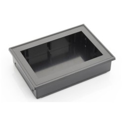 PO358N-S, Supertronic Panel mounting housing, ABS, IP54, black, PO series