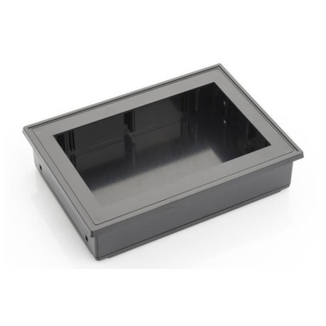 PO358N-S, Supertronic Panel mounting housing, ABS, IP54, black, PO series