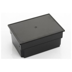 PO362N-S, Supertronic Panel mounting housing, ABS, IP54, black, PO series