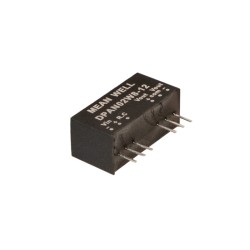 DPAN02W8-05, Mean Well DC/DC converters, 2W, SIP8 housing, SPAN02W8 and DPAN02W8 series