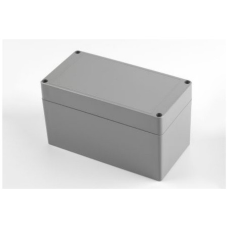 PE056K-S, Supertronic Kunststoffgehäuse, ABS, grau, verschiedene Abmessungen, PE Serie