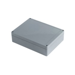 PE252K-S, Supertronic Kunststoffgehäuse, ABS, grau, verschiedene Abmessungen, PE Serie