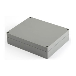 PE259K-S, Supertronic Kunststoffgehäuse, ABS, grau, verschiedene Abmessungen, PE Serie