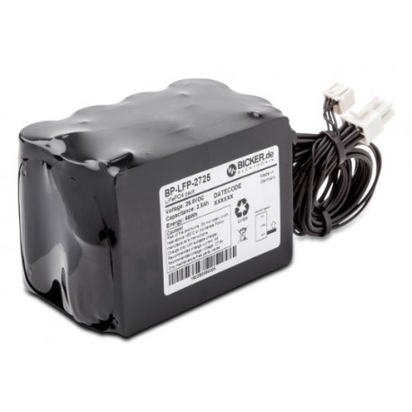 BP-LFP-1375S, Bicker Elektronik Li-ion battery packs, 9,9 to 25,6V, for UPSI series, BP-LFP series