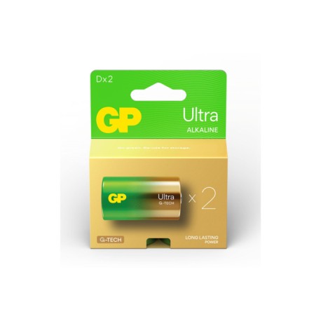 GPULT13A166C2, GP Batteries Alkali Manganese Round Cell Batteries, 1,5V/9V, Ultra G-Tech Alkaline series