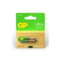 GPULT15A357C4, GP Batteries Alkali Manganese Round Cell Batteries, 1,5V/9V, Ultra G-Tech Alkaline series