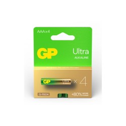 GPULT24A255C4, GP Batteries Alkali Manganese Round Cell Batteries, 1,5V/9V, Ultra G-Tech Alkaline series