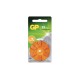 GPZA10F410C6, GP Batteries zinc air button cells, 1,45V, for hearing aids, ZA series GPZA10F410 6-pack GPZA10F410C6