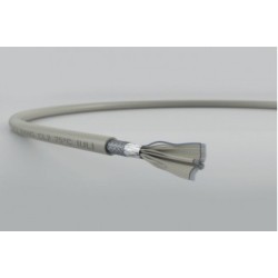 9009434, Klasing flat cables, shielded, AWG28, grey, FL-(St)CY-RD series