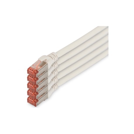 DK-1644-100-WH-5, Assmann Digitus SFTP patch cables, Cat 6, DK-1644 series