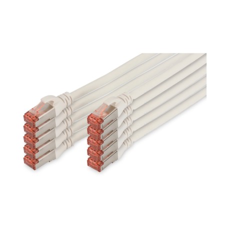 DK-1644-030-WH-10, Assmann Digitus SFTP patch cables, Cat 6, DK-1644 series