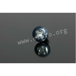 5103004006, Würth raised pan head screws, M2,5, steel with recessed cross (DIN 7985), SKM-S series