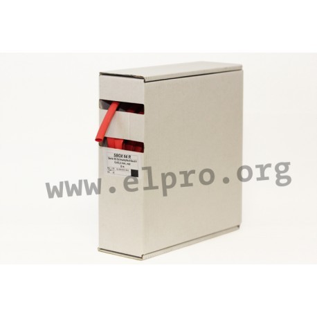 , Heat-shrinkable tubing, 21, in dispenser box, SBOX series