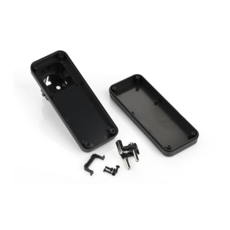 PD120N-S, Supertronic Plug Housings, ABS, grey / black, PD series