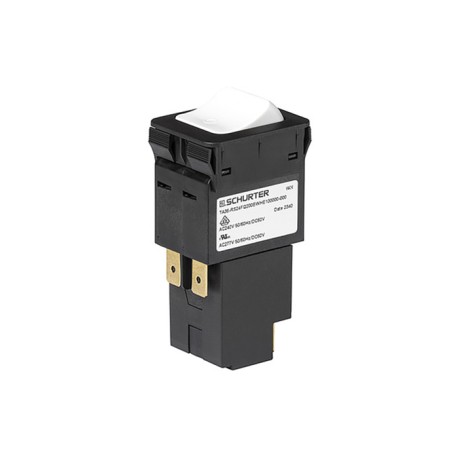 3-150-709, Schurter Combi Circuit Breaker, with rocker switch, IP40, TA36 series