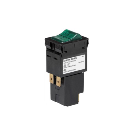 3-150-707, Schurter Combi Circuit Breaker, with rocker switch, IP40, TA35 und TA36 series
