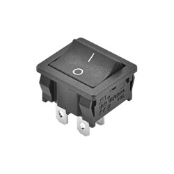 3050-K1P0T4DSBKBK, Chily Precision Rocker Switch, 10A, 3050 series