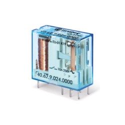40.62.9.012.0000, Finder PCB relays, 10A, 2 changeover contacts, 40.62 series