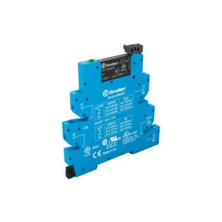 39.11.8.230.0060, Finder switching relays, 6A, 1x changeover contact (SPDT), 39.11 series