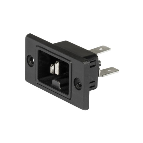 3-142-757, Schurter Built-in hot appliance socket, 105°C, screw mounting, GI21 series