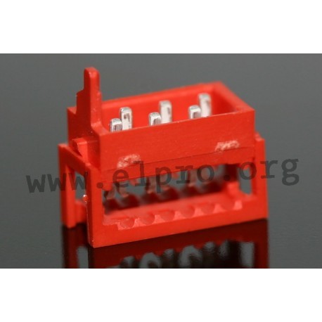 8-215083-4, TE Connectivity male PCB connectors, for flat cables, 1,27mm, MicroMaTch series