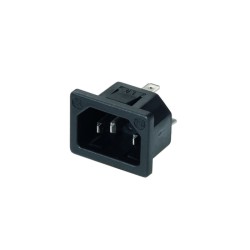 753/10/48/SW, Kaiser Built-in cold appliance plug, 40°C, straight, 753 series