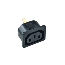 796/10/63/SW, Kaiser Built-in cold appliance plug, 70°C, straight, 796 series