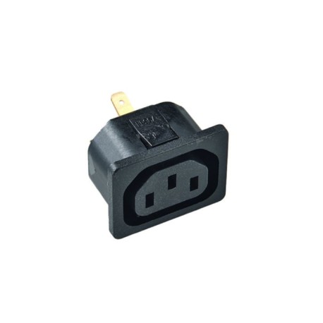 796/20/48/SW, Kaiser Built-in cold appliance plug, 70°C, straight, 796 series