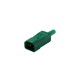 749/GN, Kaiser IEC plug connectors, 70°C, straight, 749 series 749gn 749/GN