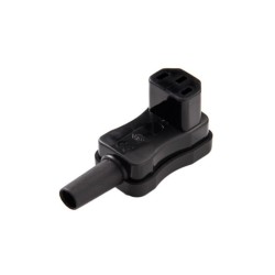798/SW, Kaiser IEC socket, 70°C, angled, 798 series
