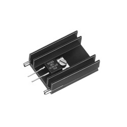 SK 145 37,5 STS TO 220, Fischer extruded heatsinks, with soldering pins for PCB mounting, SK 129, SK 145 and SK 409 series