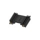 SK 409 38,1 STS, Fischer extruded heatsinks, with soldering pins for PCB mounting, SK 129, SK 145 and SK 409 series SK 409 38,1 STS
