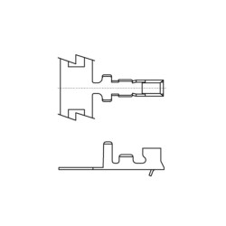 678-1-TX-XR, MPE Garry crimp contacts, AWG24 to AWG28, 678 series