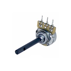 PC16BU 4M7 A F21 CGW 6MM, Omeg  Conductive plastic potentiometer, 4mm, horizontal, PC16BU series