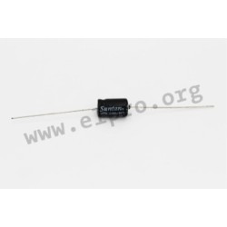 TS13AE1V331MSB000R, Suntan electrolytic capacitors, axial, 85°C, TS13AE series