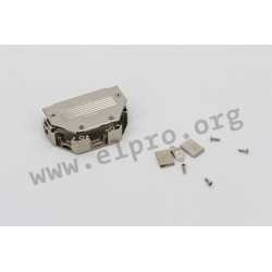 16-001780, Conec D-sub backshells, plastic, snap-in, 16-0017 and 16-0018 series