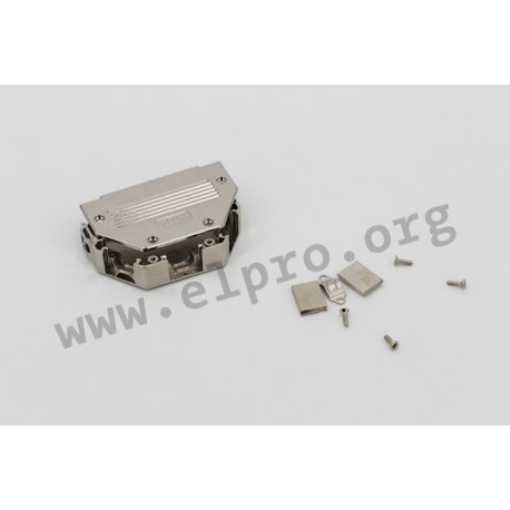 16-001780, Conec D-sub backshells, plastic, snap-in, 16-0017 and 16-0018 series