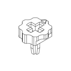 6001 RO, ACP Thumbwheels and plug shafts, for CA6V and CA6K, CA6 series