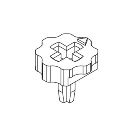 6001 RO, ACP Thumbwheels and plug shafts, for CA6V and CA6K, CA6 series