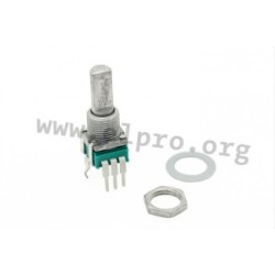 RK09L1140A2U, ALPS rotary potentiometers, 6mm, RK09L series