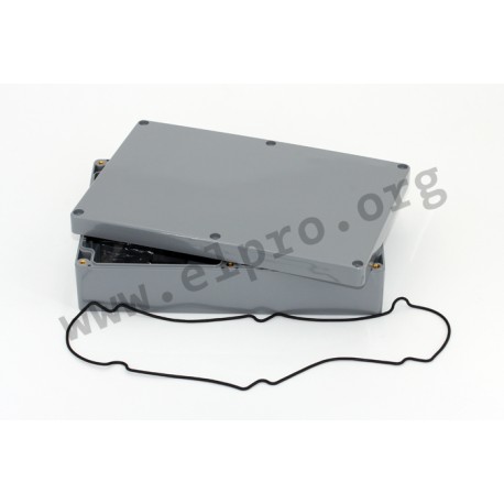 PE256K-S, Supertronic Kunststoffgehäuse, ABS, grau, verschiedene Abmessungen, PE Serie