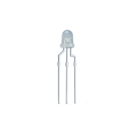 209-3SURSYGW/S530-A3, Everlight light-emitting diodes, diffuse, bicoloured, 3mm, 204/209/1259 series