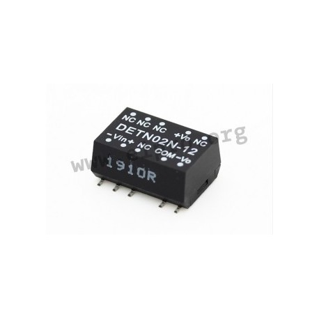 DETN02N-05, Mean Well DC/DC converters, 2W, SMD, DETN02 series