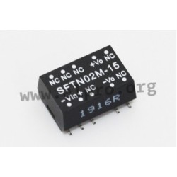 SFTN02M-05, Mean Well DC/DC converters, 2W, SMD, SFTN02 series