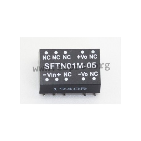 SFTN01M-12, Mean Well DC/DC converters, 1W, SMD, SFTN01 series