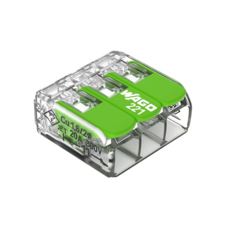 221-623, Wago connecting clamps, 32A, COMPACT 221 series