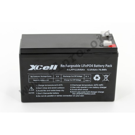 LFP126, XCell Prismatic Cell Accu, Lithium iron phosphate, 12,8V, LFP-12 series