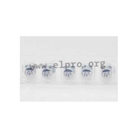 EEEHB1C220R, Panasonic electrolytic capacitors, SMD, 105°, 2000h, HB series
